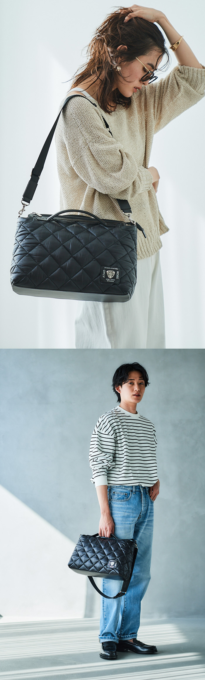 ATAO公式 アルマディロ モード ストリート 超軽量 ボストンバッグ 撥水