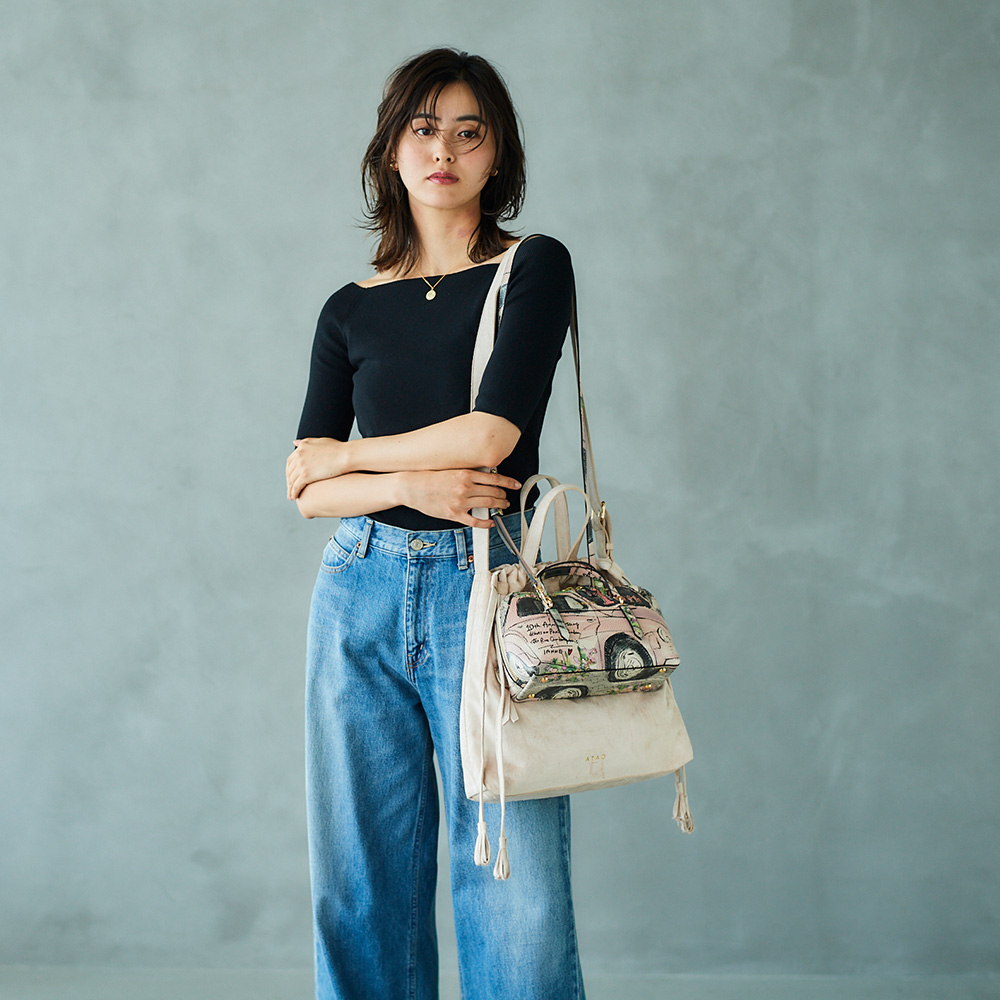 ATAO（アタオ） ATAO公式 Vali ヴァリ セカンドバッグ スエード調