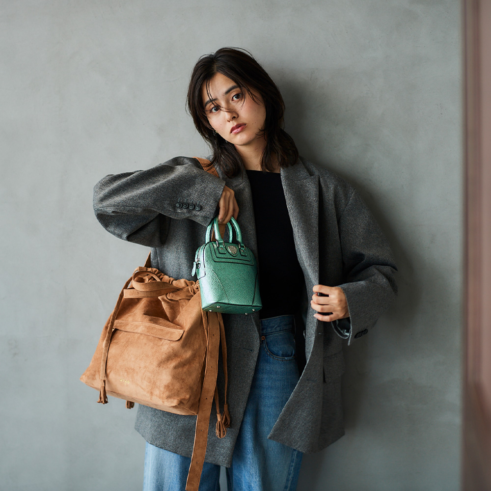 ATAO公式 Vali ヴァリ セカンドバッグ スエード調 とろみ素材 軽い 軽量 サブバッグ A4 トート 通勤 通学 ママバッグ 手提げ 斜め プレゼント 女性 | ATAO | 08