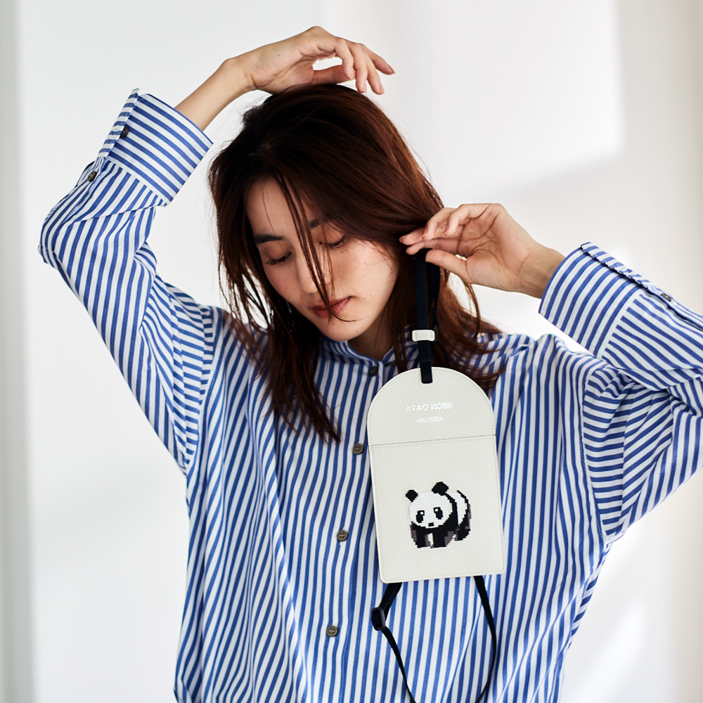 ATAO公式 スマッチ・ZOO Smatch スマッチ ATAOZOOシリーズ スマホショルダー 軽い 旅行 刺繍 ピクセルアート 日本製 アニマルデザイン ユニセックス ショルダー | ATAO | 16