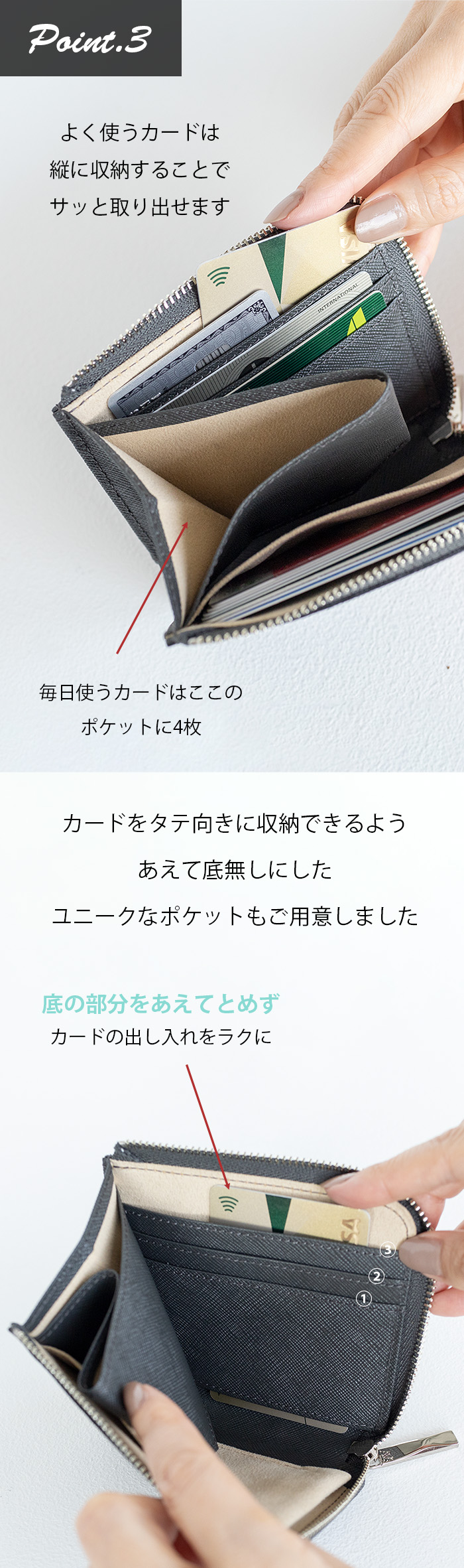 【美品】ATAO　❤️Men's Lady's チェス❤️　シェードグレー Men's Lady's】チェス／手のひらサイズのミニ財布 – ATAO LAND+(