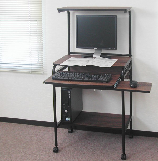 パソコン台 ☆ 卓上 パソコンデスク　パーツ売り可 パソコンデスク タワー型シンプル PC-DESK キーボード台マウス台
