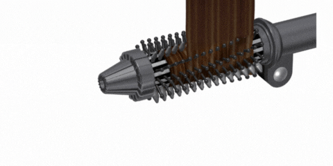 ロールブラシアイロン ネジッタ クレイツ ふんわり ヘアアイロン