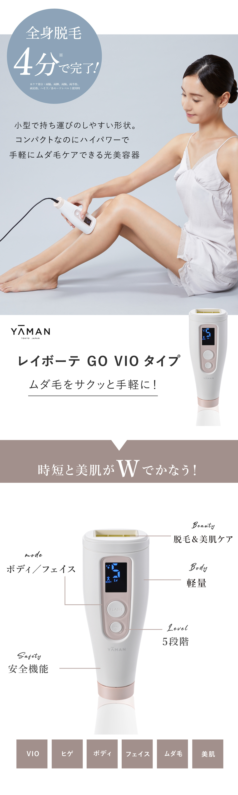 レイボーテ Rフラッシュ ダブルPLUS VIタイプ | YA-MAN TOKYO