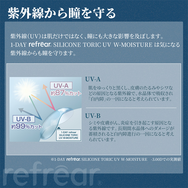 コンタクトレンズ 乱視用 ワンデーリフレアシリコーンUVトーリック 30枚×8箱 送料無料 / 1日使い捨て 1day トーリック 乱視_13