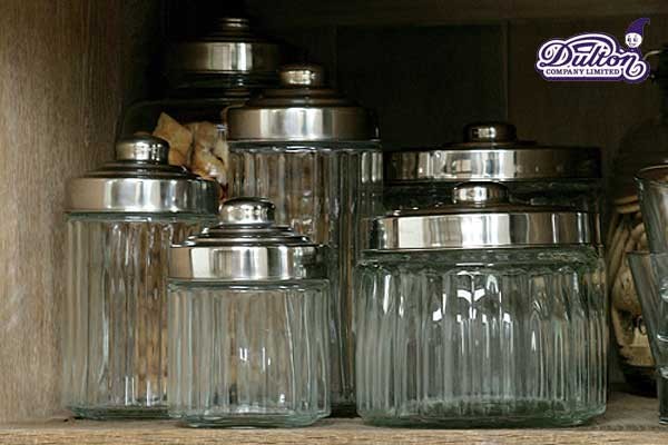 DULTON（ダルトン） ガラスキャニスター 保存容器 ガラス製 GLASS