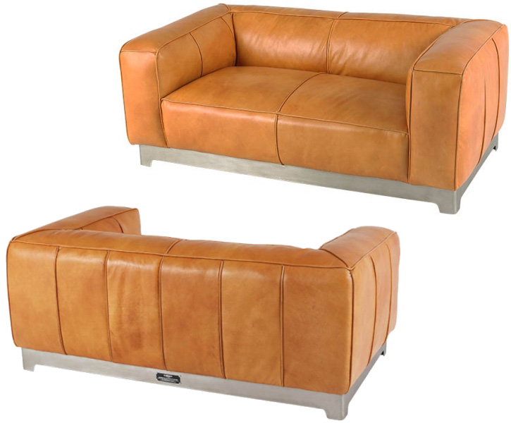 ラエさん専用　【DULTON】本革2シートソファ (定価:206,000円税別） DULTON（ダルトン） ソファー 2人掛け 本革 マスター ソファ 2シーター