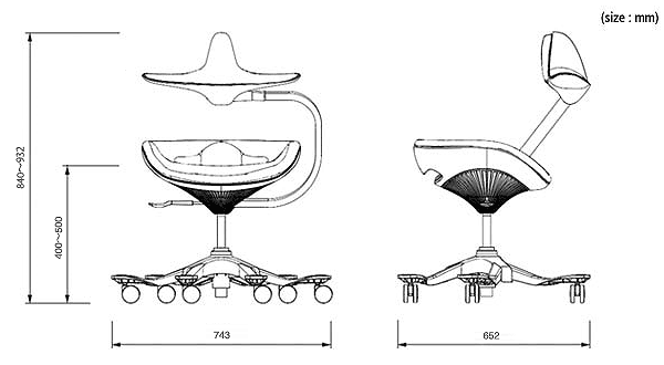 オフィスチェア ワーキングチェア iPole 7 アイポールセブン