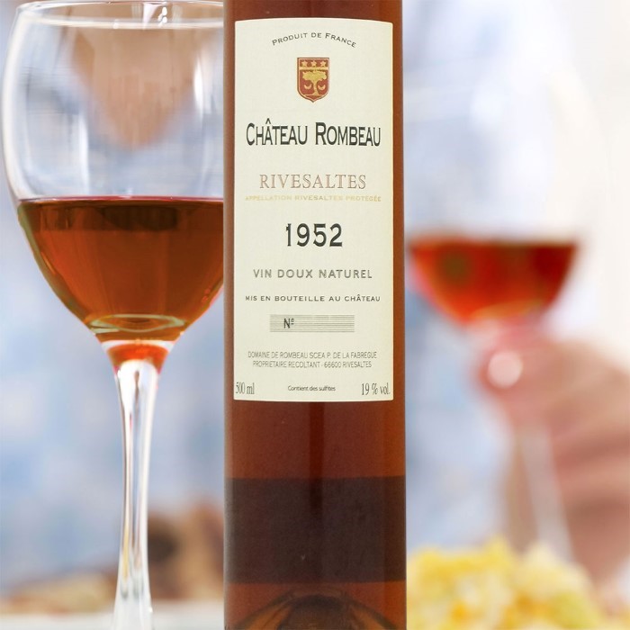 1952年 生まれ年 赤ワイン シャトー ロンボー リヴザルト 500ml 甘口