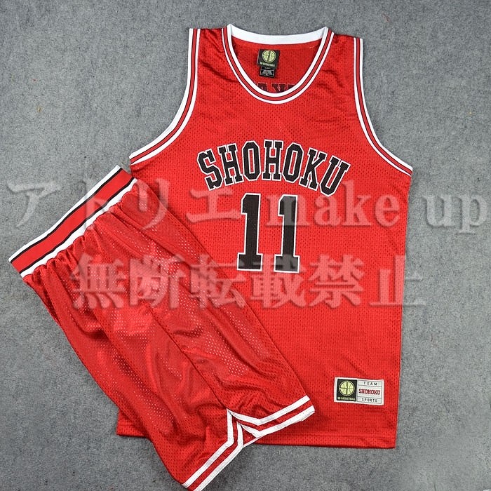 スラムダンク スラダン SLAM DUNK コスプレ 衣装】流川 楓 湘北高校