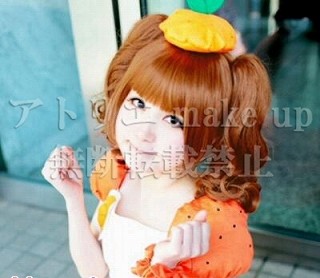 コスプレ ウィッグ アイマス 送料無料◇学園アイドルマスター 風 藤田ことね コスプレ