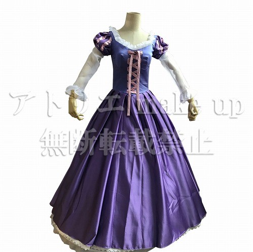 ディズニー系 塔の上のラプンツェル コスプレ 衣装】ラプンツェル