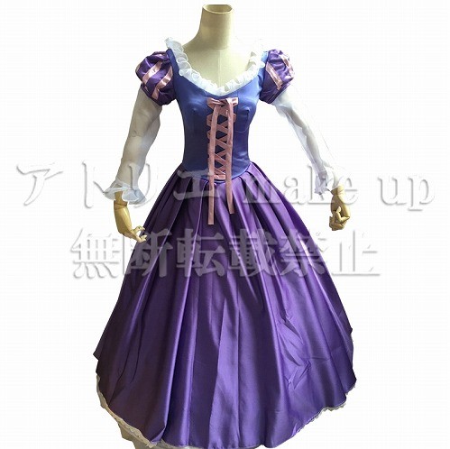 ディズニー系 塔の上のラプンツェル コスプレ 衣装】ラプンツェル