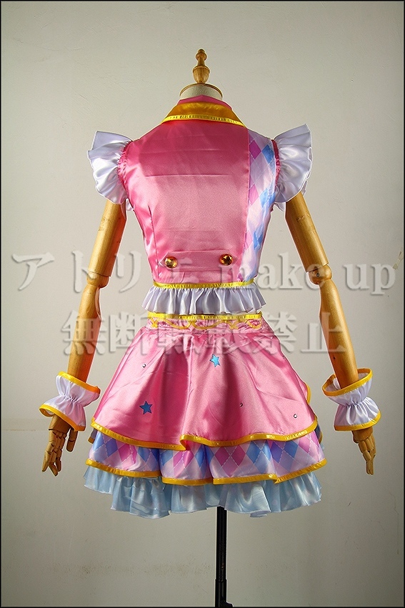 【アイカツスターズ! コスプレ 衣装】虹野 ゆめ スクールドレス ハロウィン コスチューム 衣装 ゲーム アニメ 映画 オーダーメイド