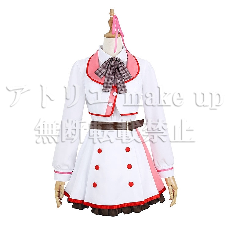 【CUE! キュー! コスプレ 衣装】六石 陽菜 Flower ハロウィン コスチューム ゲーム アニメ 映画 オーダーメイド  :tc-4900:アトリエ メイクアップ 通販 