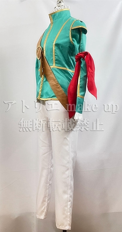 ドラゴンクエストXI シルビア　コスプレ衣装、ウィッグ、小道具類セット ドラクエ11 コスプレ 衣装】シルビア ハンサムスーツ ハロウィン