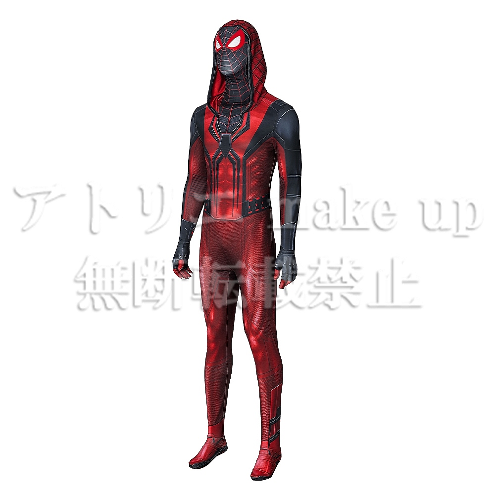 マイルス・モラレス スパイダーマン コスプレ アニメグッズイベント用