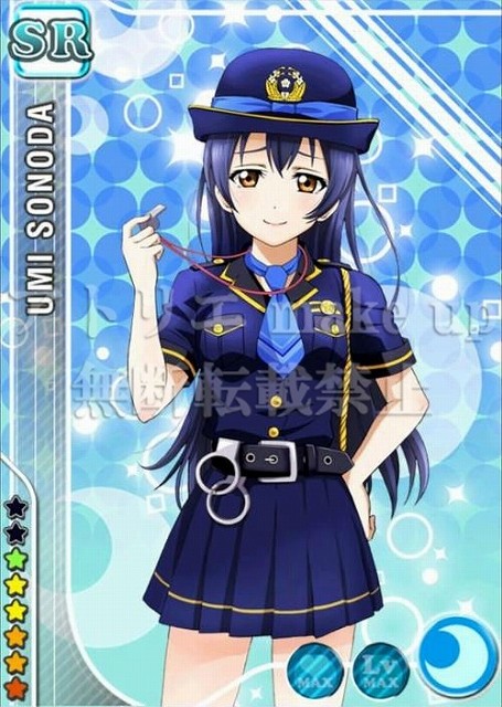 制服　上着　演劇用警察衣装　レプリカ　警察官　ブルゾン lovelive ラブライブ コスプレ 衣装】園田 海未 警察官衣装 アニメ