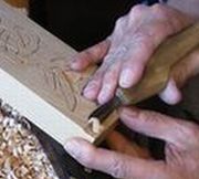 浮き彫り表札制作の様子4