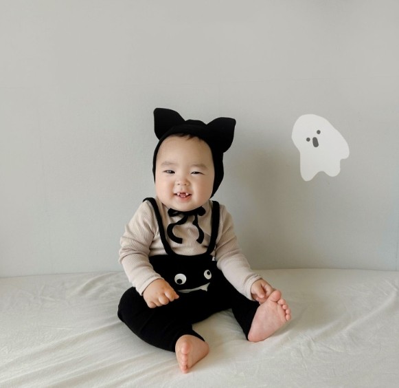 ベビー服 おばけサロペット 男女兼用 コスプレ ハロウィン ベビー
