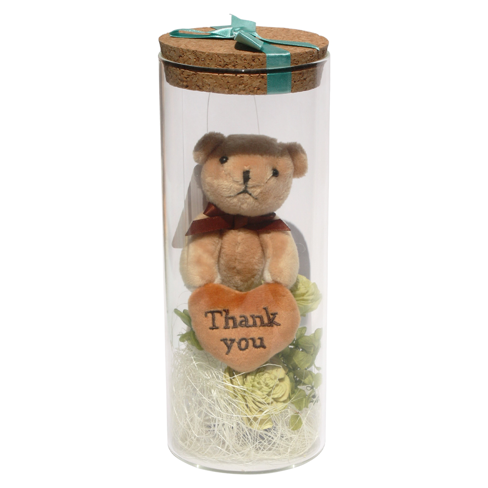 お花のクマちゃんキーホルダー♪ お花のクマちゃんキーホルダー♪ お花のクマちゃんキーホルダー