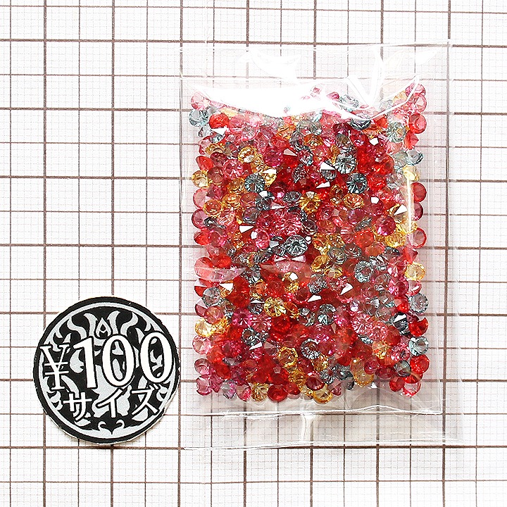 パナソニック ダイヤモンド型アクリル アクリルダイヤパーツ 全4種 バイカラー全7色 10個 1906 YM1-1099 1100