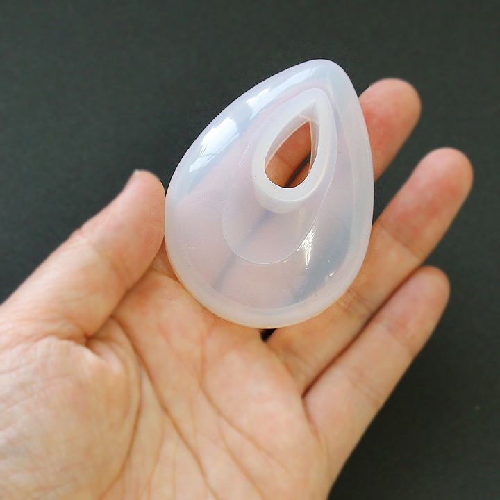 レジン シリコン型 しずく 大 半立体 約47×63mm 1個 : あとりえほのか