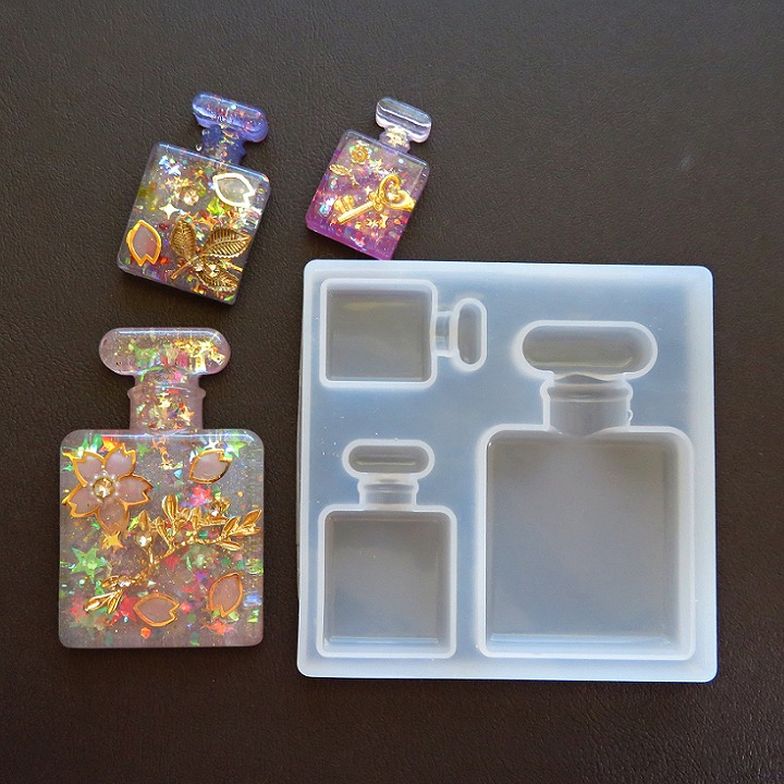 レジン シリコン型 3つの香水瓶 1個 : あとりえほのか - 通販 - Yahoo