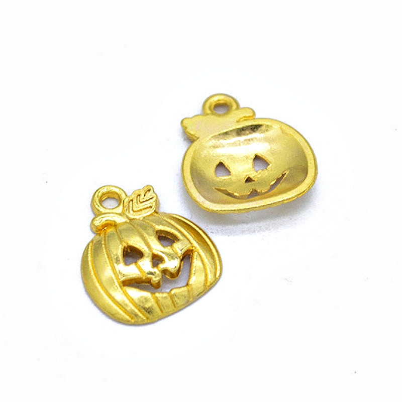 チャーム パーツ ジャックオーランタン 5個[ゴールド] : あとりえ