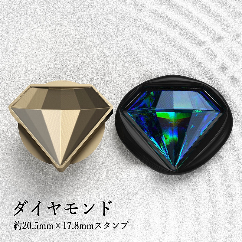 ヘッドのみ】シーリングワックス用 3D宝石スタンプヘッド 約20.5mm
