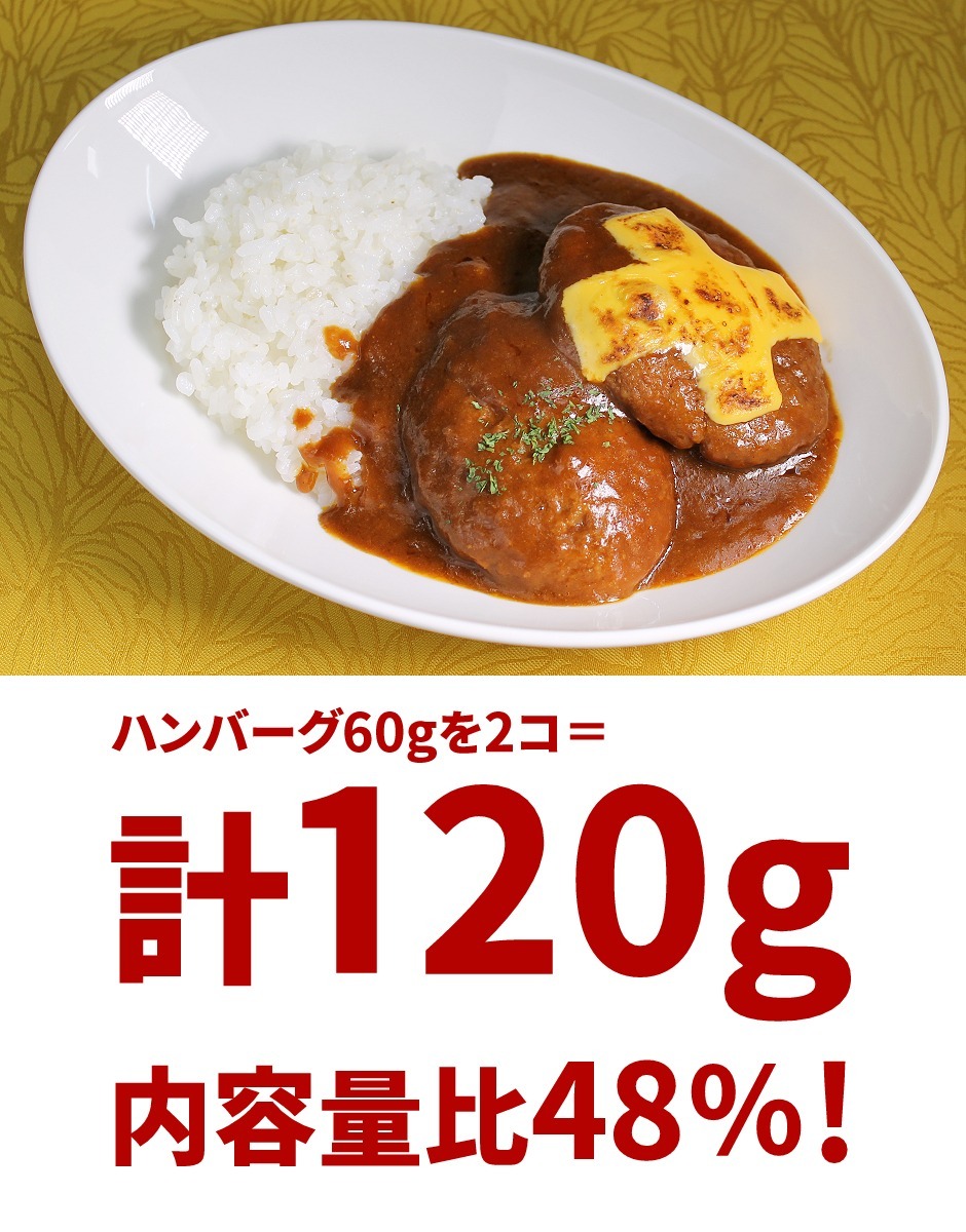ハンバーグステーキカレー 2個セット 中辛 レトルトカレー 36