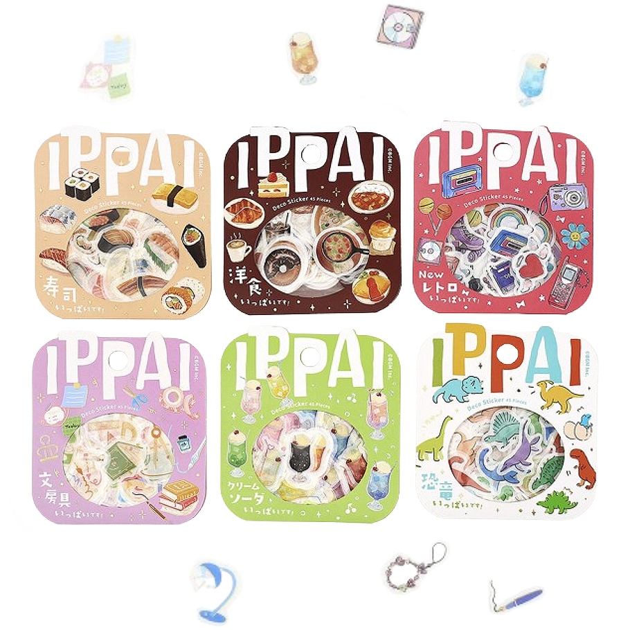 BGM フレークシール 箔押し IPPAI vol.3 全6種 : あとりえほのか