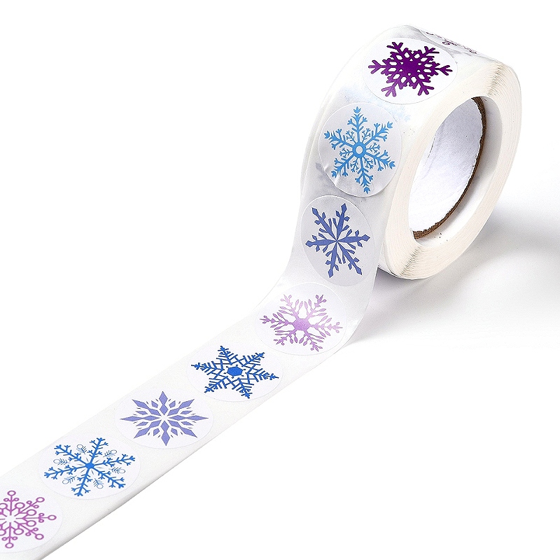 ロールシール 雪の結晶8種 約450枚【スノーフレーク】 : あとりえ