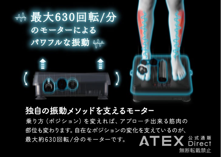 【アテックス公式 ポイント10倍】 アウトレット ルルド シェイプアップボード 振動ボード 振動マシン フィットネス 器具 筋トレ  AX-HXL300S ATEX