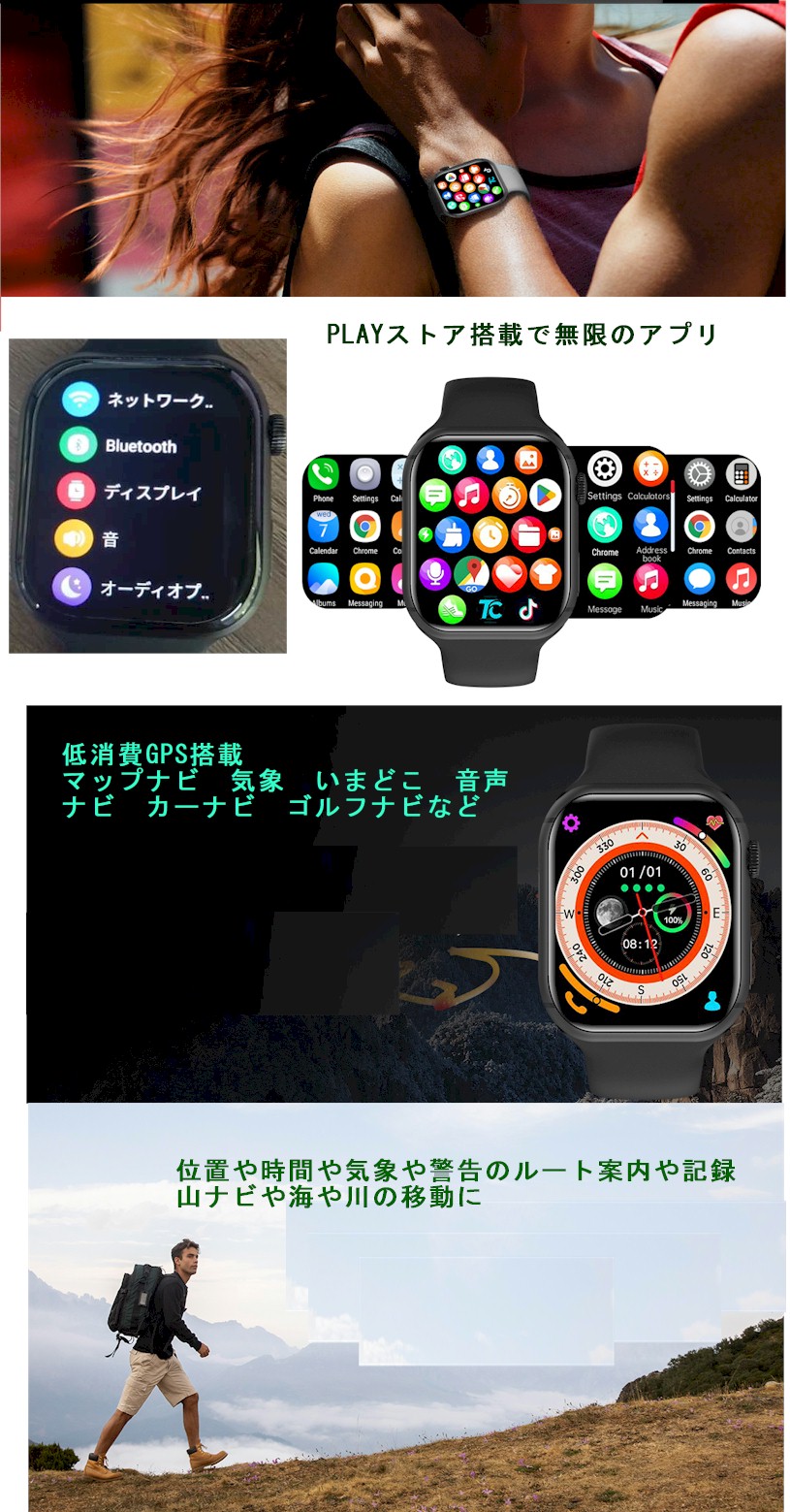スマートウォッチ 新製品 4G LTE GPS 電話 Cellularモデル 50mm スマートウォッチ 新製品 4G LTE GPS 電話 Cellularモデル 50mm