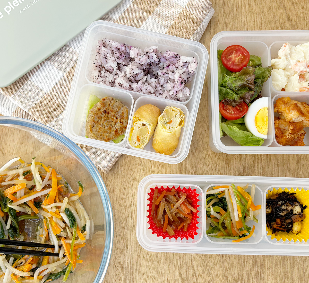 仕切りお弁当箱Lサイズ お弁当箱 ランチボックス お弁当 600ml