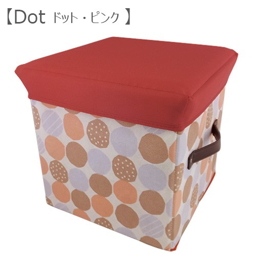 片付く収納スツール 収納ボックス リビング収納 子供部屋収納ボックス 組み立て収納 衣類収納 折りたたみ ダマスク 北欧柄 |  | 01