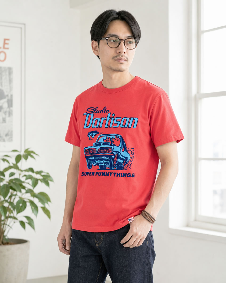 ステュディオ・ダ・ルチザン USAコットン プリントTシャツ STUDIO D'ARTISAN 半袖Tシャツ ステュディオダルチザン_std_mtt | STUDIO D'ARTISAN | 02