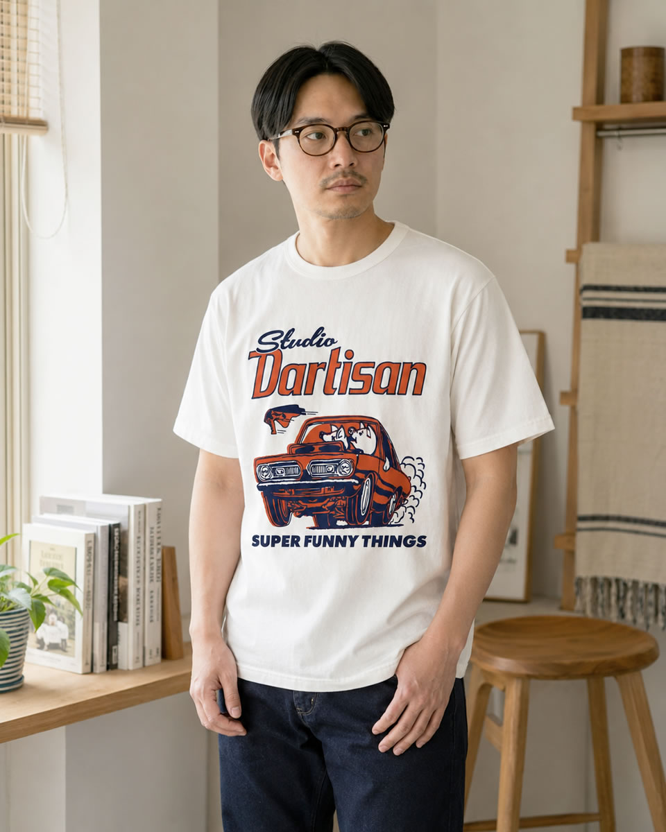 ステュディオ・ダ・ルチザン USAコットン プリントTシャツ STUDIO D'ARTISAN 半袖Tシャツ ステュディオダルチザン_std_mtt | STUDIO D'ARTISAN | 01