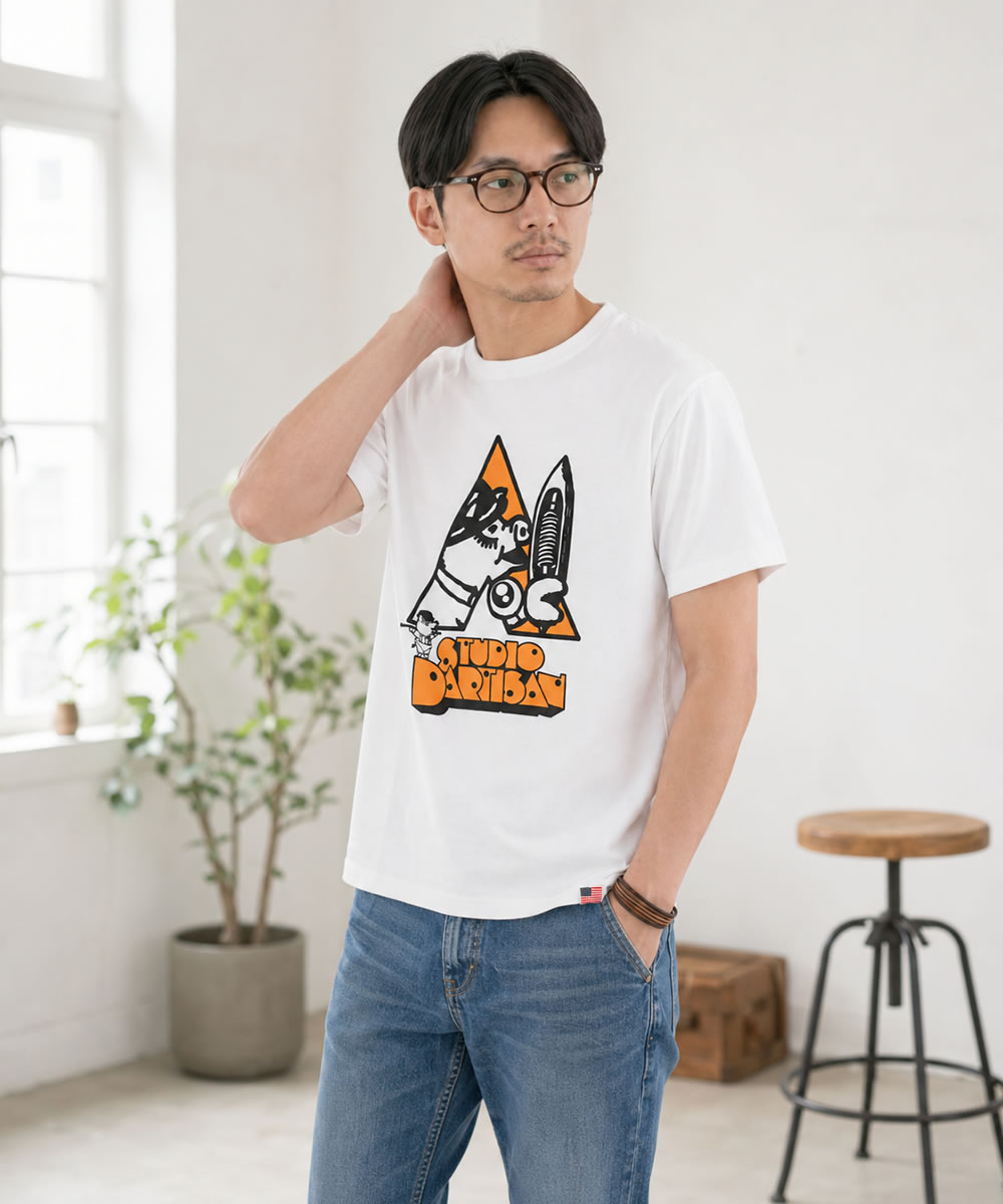 ステュディオ・ダ・ルチザン USAコットン プリントTシャツ STUDIO D'ARTISAN 半袖Tシャツ ステュディオダルチザン_std_mtt | STUDIO D'ARTISAN | 01