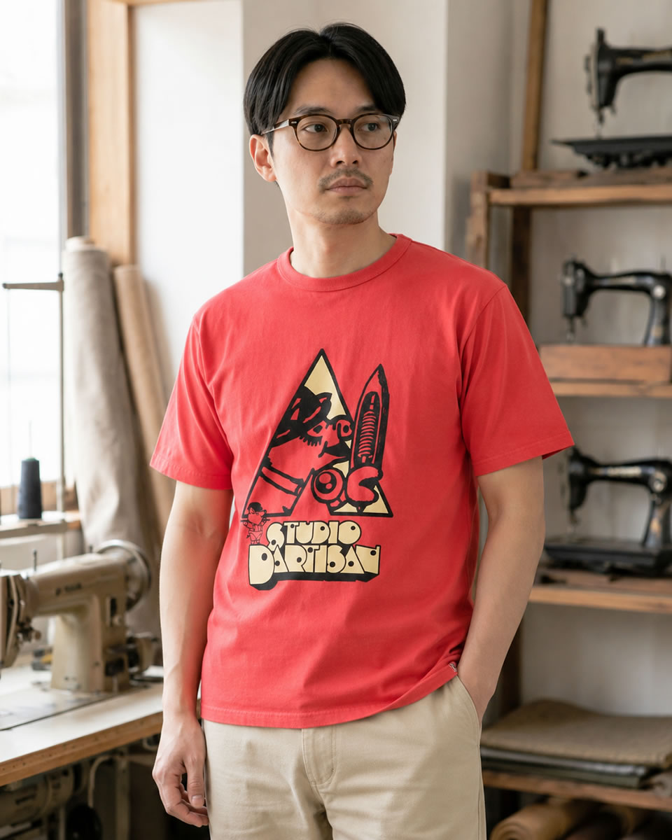 ステュディオ・ダ・ルチザン USAコットン プリントTシャツ STUDIO D'ARTISAN 半袖Tシャツ ステュディオダルチザン_std_mtt | STUDIO D'ARTISAN | 02