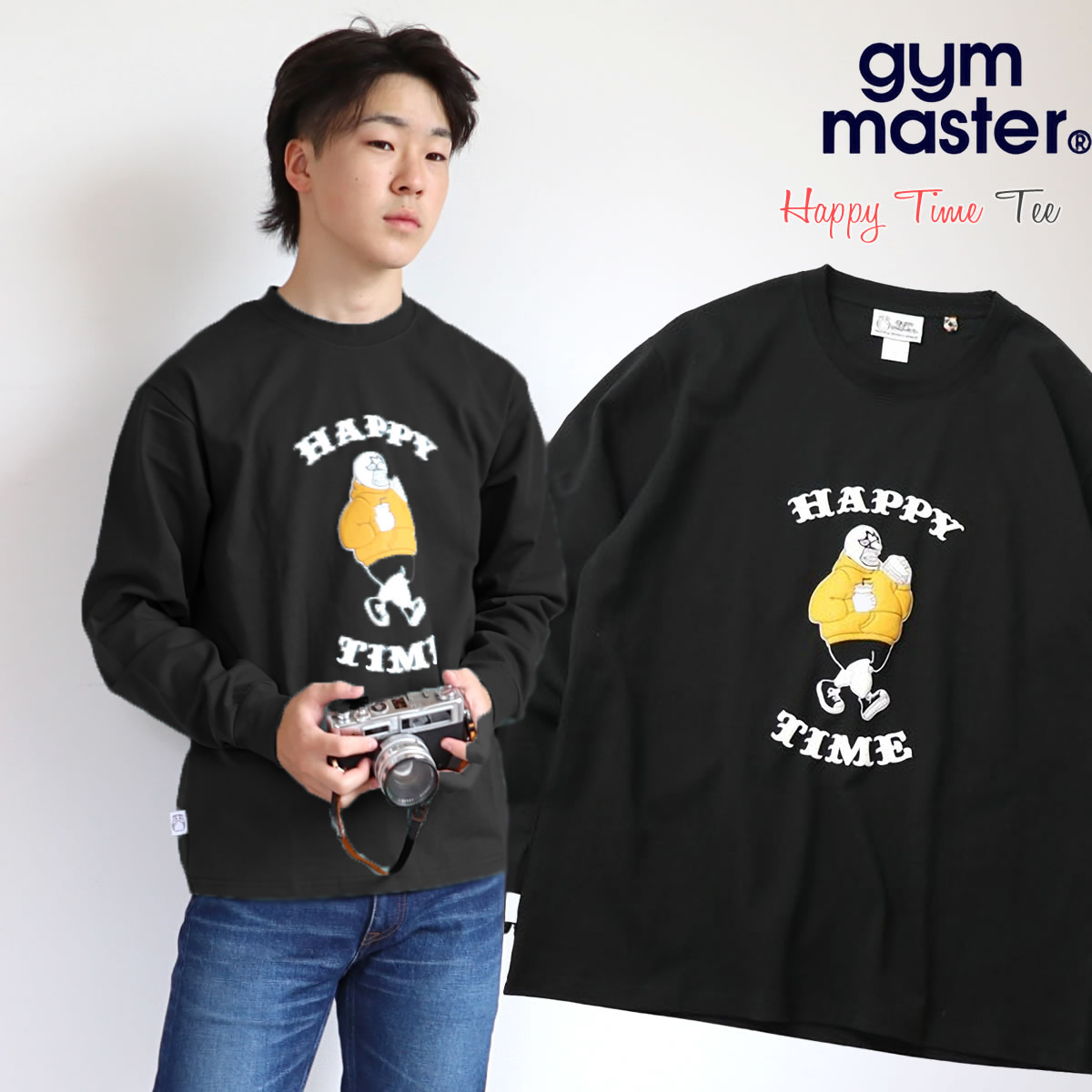 プリントTシャツ ジムマスター Gym Master ハッピータイム 覆面