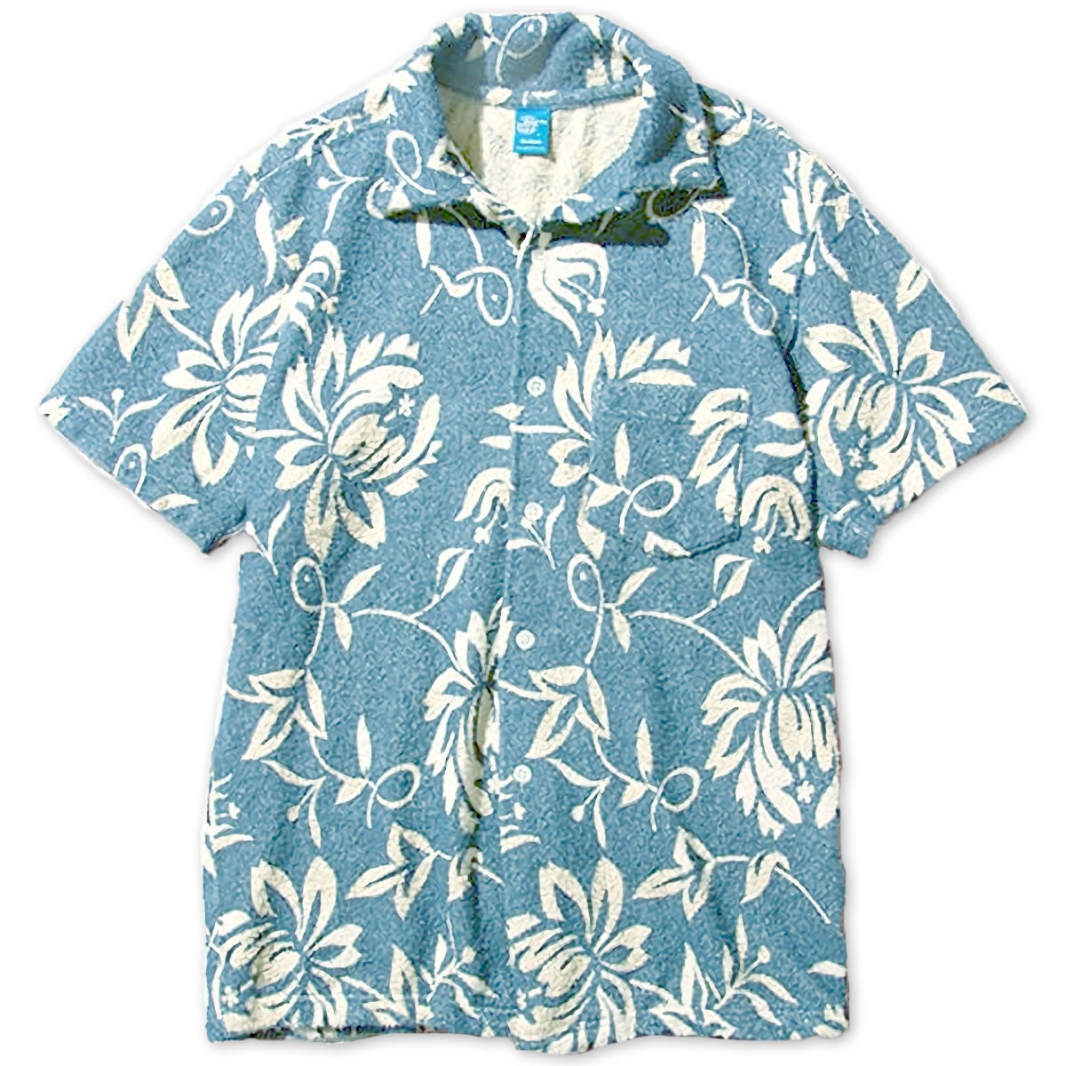 GOOD ON（グッドオン） 半袖 シャツ レトロフラワーダブルパイル
