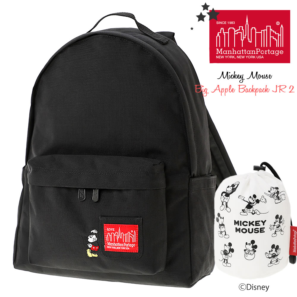 デイバッグ マンハッタンポーテージ ミッキーマウス スクウェア バックパック JR2 Manhattan Portage MP1210JR2MIC23  Dパック リュックサック ディズニー : manhattan-p-mp1220mic19 : ジャケットからボトム・ギフト雑貨まで アーベン -