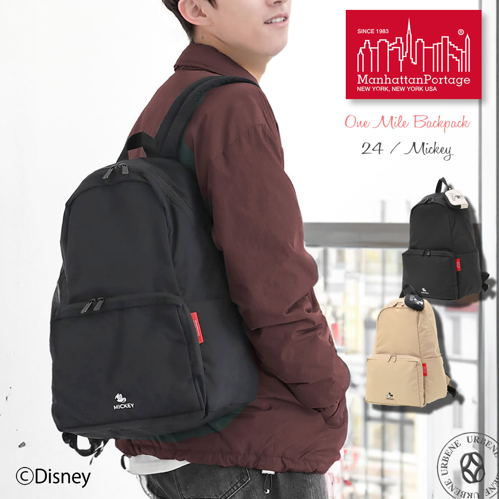 デイバッグ マンハッタンポーテージ ミッキーマウス 2024年特別限定モデル ワンマイル バックパック Manhattan Portage | Manhattan Portage | 01