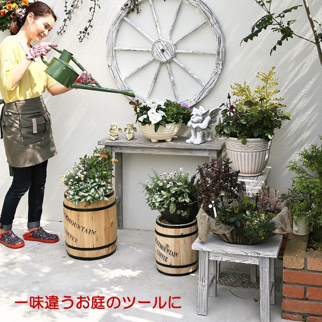 ホワイトスツール型 花台 S : ガーデンガーデンYahoo!ショッピング店