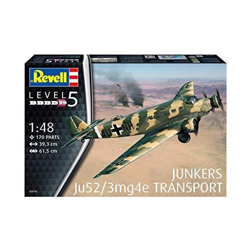 ドイツレベル 1/48 ドイツ空軍 ユンカース Ju52/3m 輸送機 プラモデル 03918[並行輸入品]（※超レア 要在庫確認 ） :  ys0000022921471574 : athena8 - 通販 - Yahoo!ショッピング