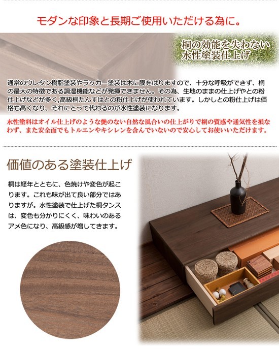 置床　床の間収納 楽天市場】置き床 置床 桐 幅100cm 生地仕上げ 床の間 引き出し