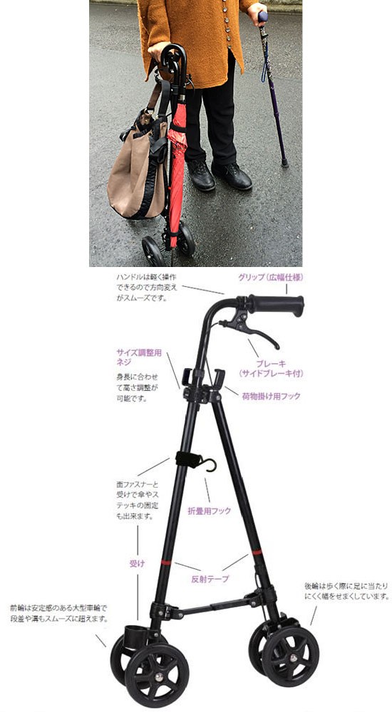 75％以上節約 送料無料 スロープに伝わって歩いてるような感覚 Fuji Home フジホーム Walking Stick ステッキ 杖 WB5134  ハンドレールステッキII ブーケ