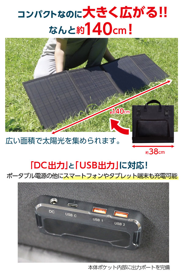 IBPS-60W ソーラーパネル [Cubele ポータブルソーラーパネル